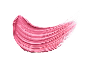 Hafifçe pembe darbeler ve dudak parlatıcı doku