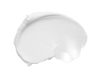 Smear ve yüz kremi veya beyaz akrilik boya dokusu