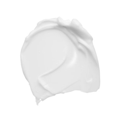 Smear ve yüz kremi veya beyaz akrilik boya dokusu