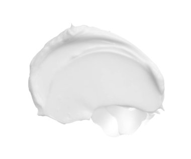 Smear ve yüz kremi veya beyaz akrilik boya dokusu