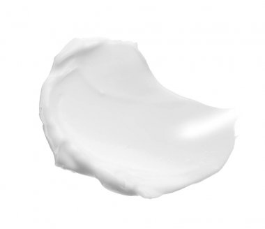 Smear ve yüz kremi veya beyaz akrilik boya dokusu