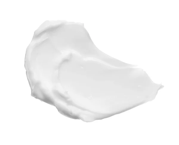 Smears and texture of face cream or white acrylic paint — Stock Photo, Image