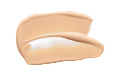 Hafifçe bej darbeler ve kapatıcı dokusu