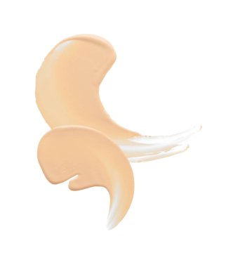 Hafifçe bej darbeler ve kapatıcı dokusu