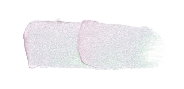 Perlrosa Abstriche Und Textur Teurer Gesichtscreme Isoliert Auf Weißem Hintergrund — Stockfoto