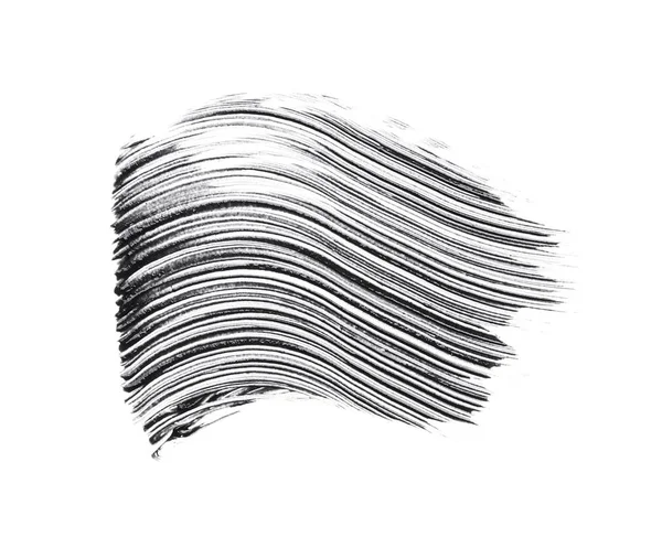 Beyaz arka planda siyah darbeler ve doku maskara veya akrilik