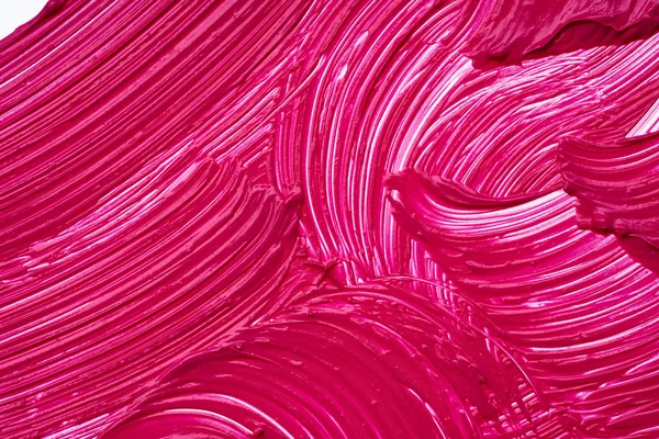 Rosado Traços Textura Rímel Acrílico Sobre Fundo Branco — Fotografia de Stock