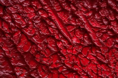 Yayma ve doku kırmızı ruj veya akrilik boya beyaz arka plan üzerinde izole.