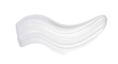 Beyaz smear ve doku yüz kil veya beyaz arka planda izole krem ile yapılan.