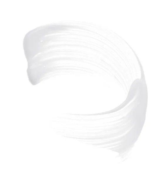 Bílé Skvrny Textura Vyrobené Čelové Hlíny Nebo Smetany Izolované Bílém — Stock fotografie
