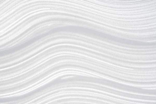 Frottis Blanc Texture Base Argile Crème Pour Visage Isolé Sur — Photo