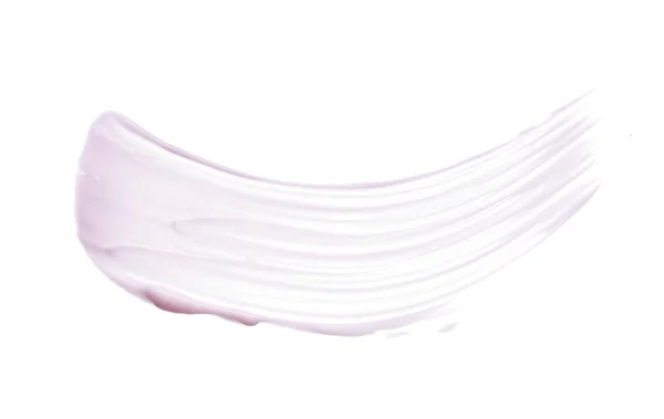 Pinceladas Suavemente Rosadas Textura Crema Facial Pintura Acrílica Aislada Sobre — Foto de Stock