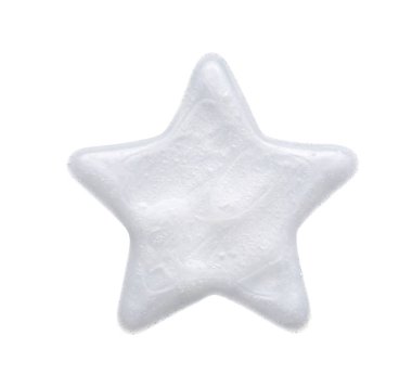 Beyaz arka planda izole edilen inci beyaz smear ve yüz kremi veya akrilik boya dokusu