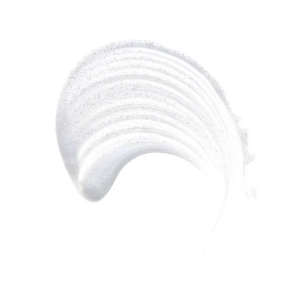 Manchas Blancas Perladas Textura Crema Facial Pintura Acrílica Aislada Sobre — Foto de Stock