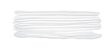 Beyaz lekeler ve yüz kremi veya beyaz arka plan üzerinde izole akrilik boya doku