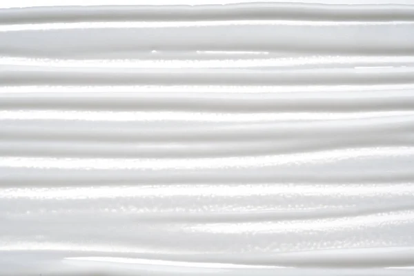 Білі Мазки Текстура Крему Обличчя Або Акрилової Фарби Ізольовані Білому — стокове фото