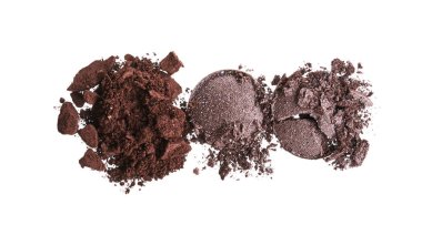 Beyaz arka planda izole trendy tonlarında göz farlarının kırık dokusu