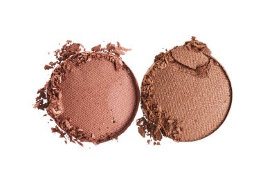 Beyaz arka planda izole trendy tonlarında göz farlarının kırık dokusu