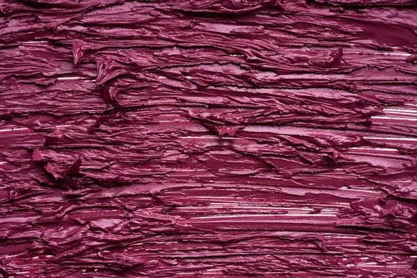 Frottis Texture Rouge Lèvres Couleur Bordeaux Peinture Acrylique Sur Fond — Photo