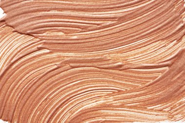 Beyaz zemin üzerinde yumuşak altın desen ve yüz vuruşları fosforlu veya akrilik boya izole