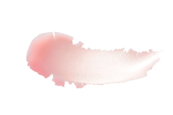 Textura Rosada Delicada Trazos Una Mascarilla Cosmética Crema Sobre Fondo — Foto de Stock