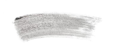 Beyaz arka planda izole edilmiş gümüş ve altın krem göz farları.