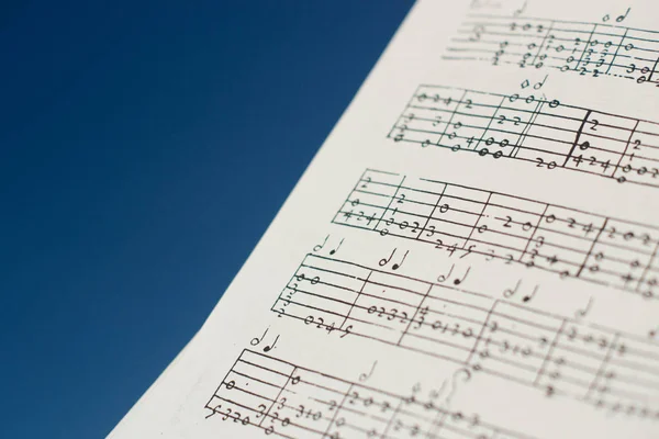 Rönesans Tablatura Yüzyıl Müzik Notaları Yöntemi Büyük Bir Görüntü — Stok fotoğraf