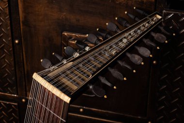 Lute of the 17th century. Close-up detail clipart