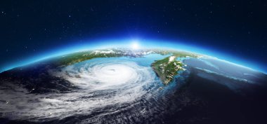 Coğrafya dünya gezegen. Nasa tarafından döşenmiş bu görüntü unsurları. 3D render