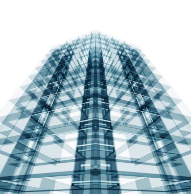 İnşaat Mühendislik teknolojisi. Beyaz izole. 3D render