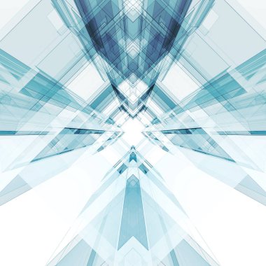 Soyut teknoloji iç. Fütüristik modern 3d render