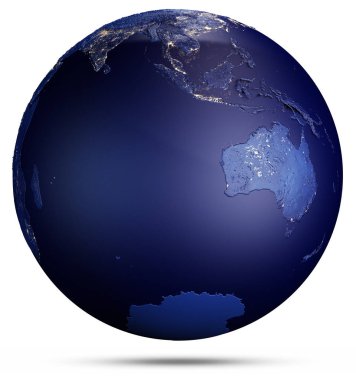 Dünya gezegeni konsepti. Bu görüntünün elementleri NASA tarafından döşenmiştir. 3d oluşturma