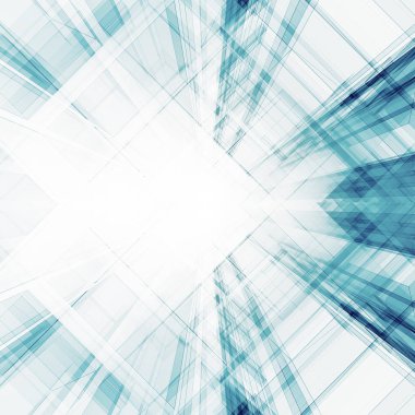 Mimari arka plan. Modern kavram 3d render