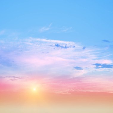 Gökyüzü gündoğumu hava bulutlar panorama