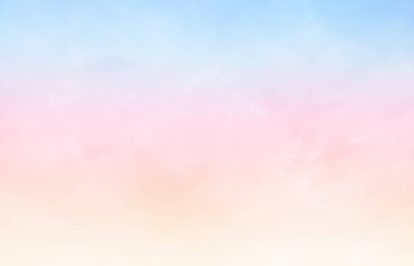 Gökyüzü parlak pastel renkler