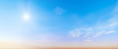 Gökyüzü bulutları yaz manzarası