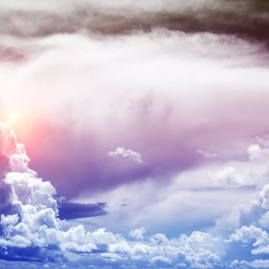 Gökyüzü renkleri hava bulutlar