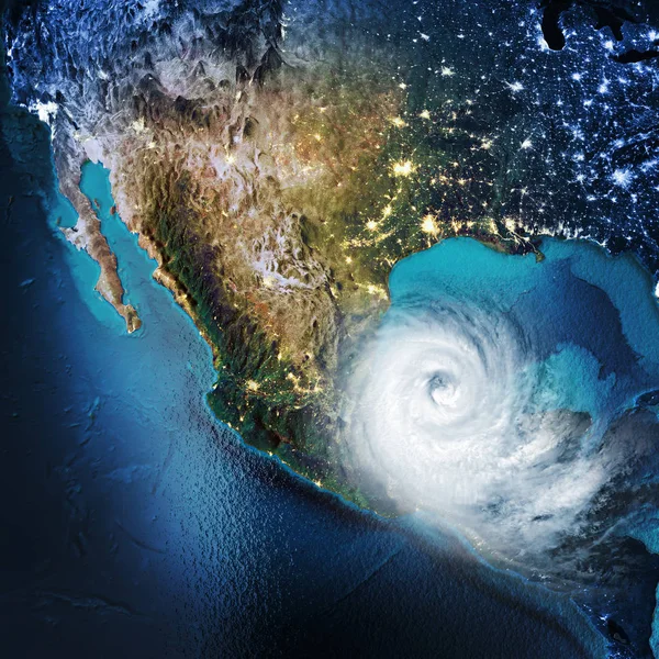 México Norteamérica Estados Unidos Elementos Esta Imagen Proporcionados Por Nasa — Foto de Stock