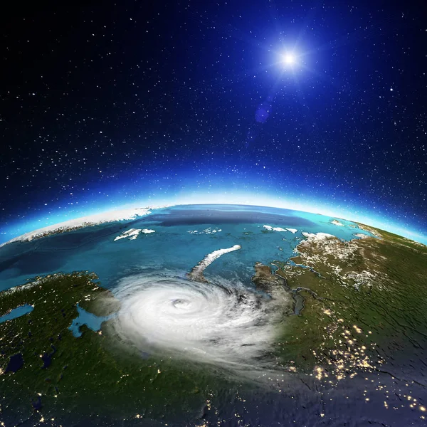 Rusya siklon. Nasa tarafından döşenmiş bu görüntü unsurları. 3D render