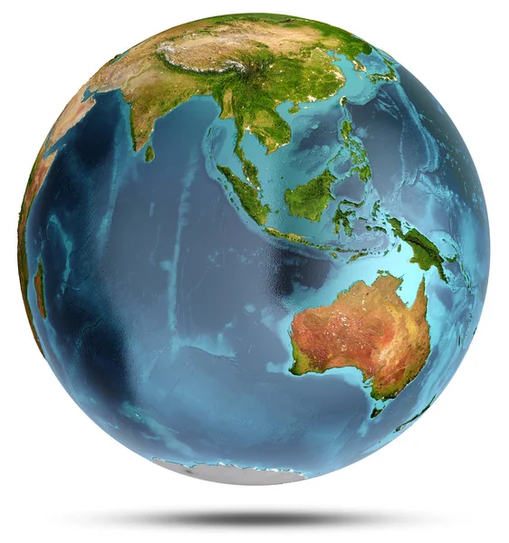 地球惑星の本当の山の救済 ストック写真 C 1xpert