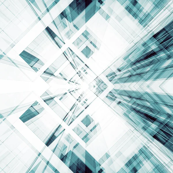 Mimari arka plan. Modern kavram 3d render