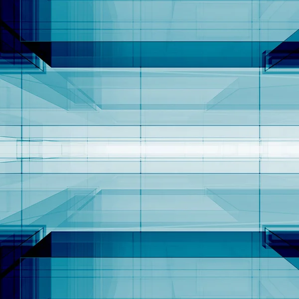 Design Abstrato Azul Concept View Background Renderização — Fotografia de Stock