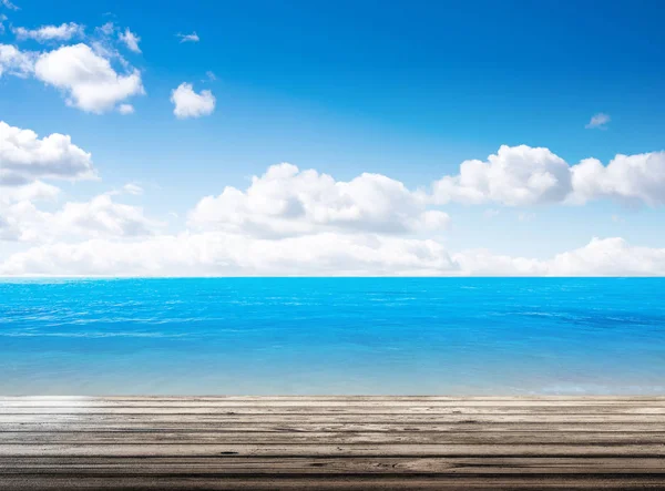 热带岛夏日海滩 天空和大海 — 图库照片