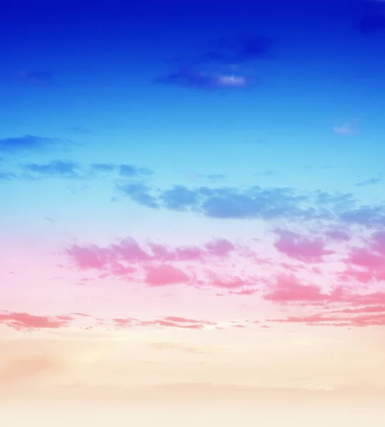 Cielo amanecer nubes de aire panorama — Foto de Stock
