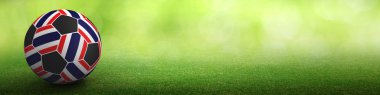 Tayland bayrağı futbol arka plan