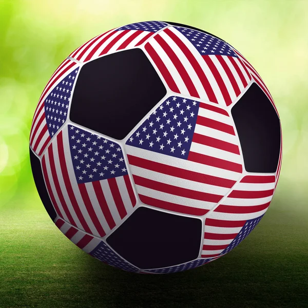 Прапор США м'яч — стокове фото