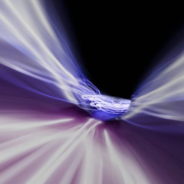 Parlayan ışıklar soyut hareket. 3D render