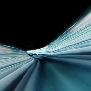 Hız ışık efektleri. 3D render