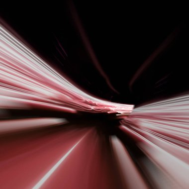 Parlayan ışıklar soyut hareket. 3D render