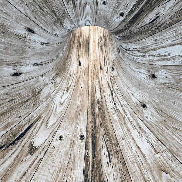 Wood Textured Tunnel Mixed Media — Stock Photo, Image